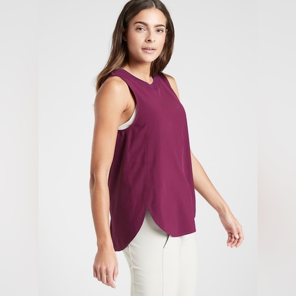 Athleta Tops - Athleta Burgundy Sleeveless Top Size L